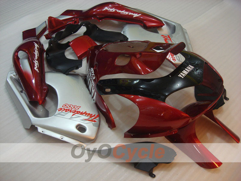 Fairing kit for 97-07 YZF1000R - Red Wine Color, White - Factory Style #OYO87906438 Secondary image
