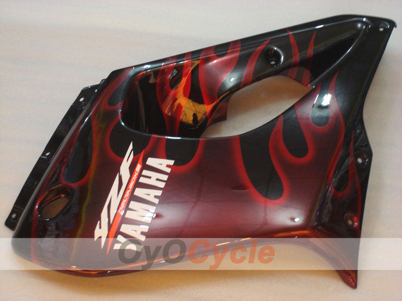 Fairing kit for 97-07 YZF1000R - Red, Black - Flame #OYO87906440