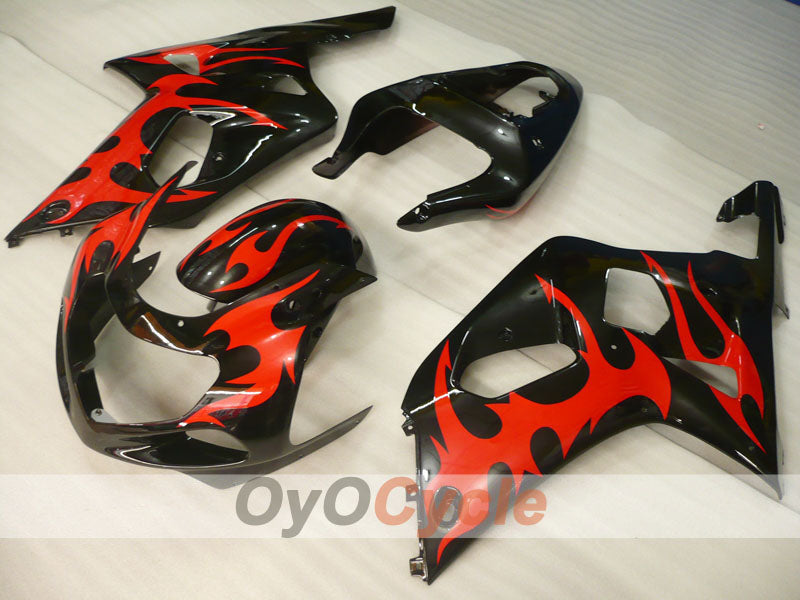 Injection Fairing kit for 00-02 GSX R1000 - Red, Black - Factory Style, Customize #OYO87905180 Main image