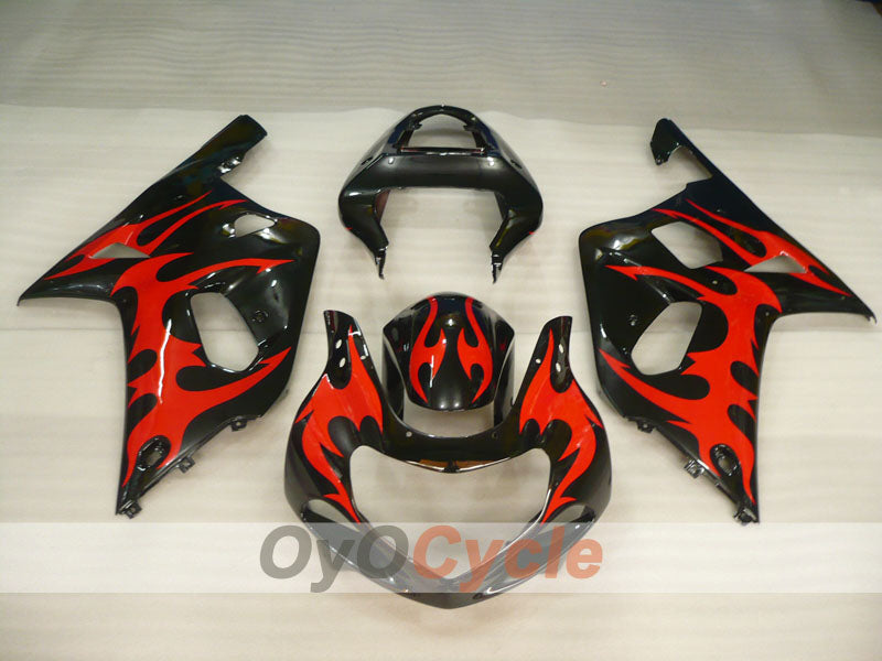 Injection Fairing kit for 01-03 GSX R600 - Red, Black - Factory Style, Customize #OYO87905079 Secondary image