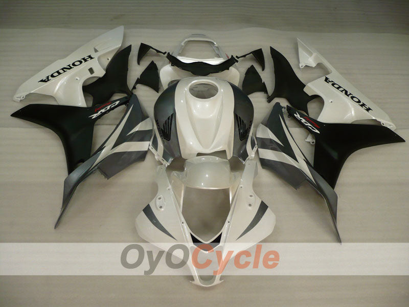 Injection Fairing kit for 07-08 CBR600RR - White, Black - Factory Style #OYO87900389