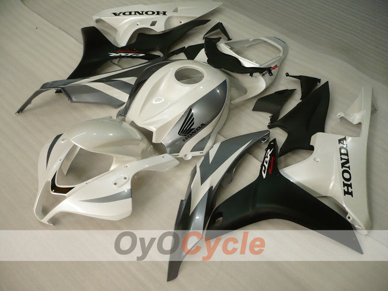 Injection Fairing kit for 07-08 CBR600RR - White, Black - Factory Style #OYO87900389 Main image