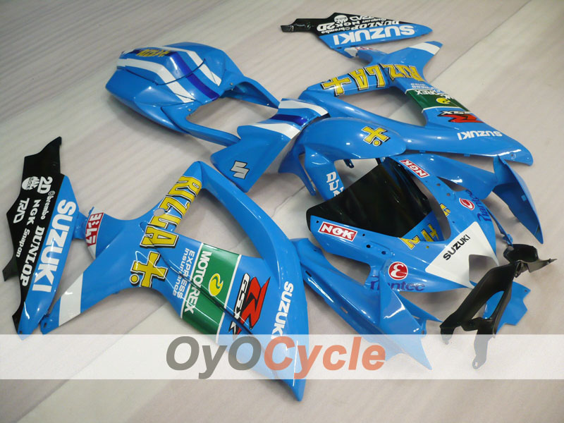 Injection Fairing kit for 08-10 GSX R750 - Blue, Black - Rizla+ #OYO87901455 Main image