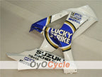 Injection Fairing kit for 07-08 GSX R1000 - Blue, White - Lucky Strike, MOTUL #OYO87902104