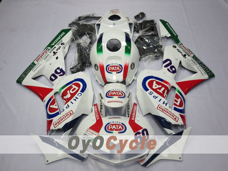 Injection Fairing kit for 13-20 CBR600RR - Red, White - Others #OYO87914563 Main image