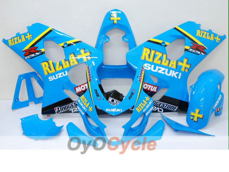 Injection Fairing kit for 04-05 GSXR600 - Blue, Black - MOTUL, Rizla+ #OYO87901409 Main image