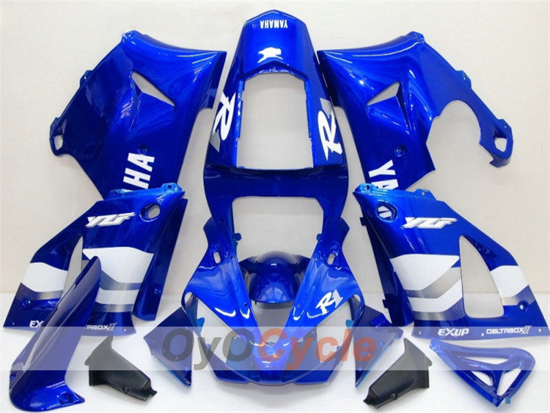 Injection Fairing kit for 00-01 YZF-R1 - Blue, White - Factory Style #OYO87900773 Main image