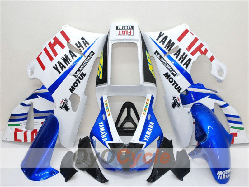 Injection Fairing kit for 98-99 YZF-R1 - Blue, White - FIAT #OYO87900735 Main image