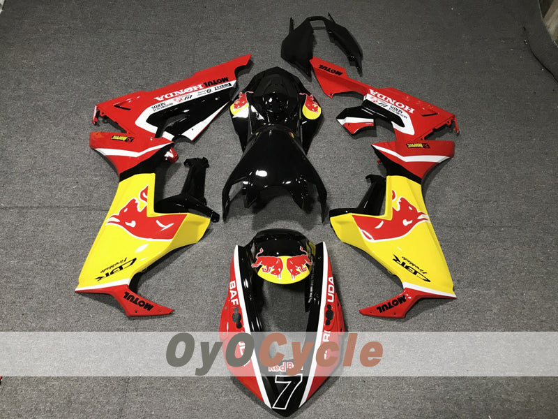 Injection Fairing kit for 17-19 CBR1000RR - Red - Red Bull #OYO87914587 Secondary image