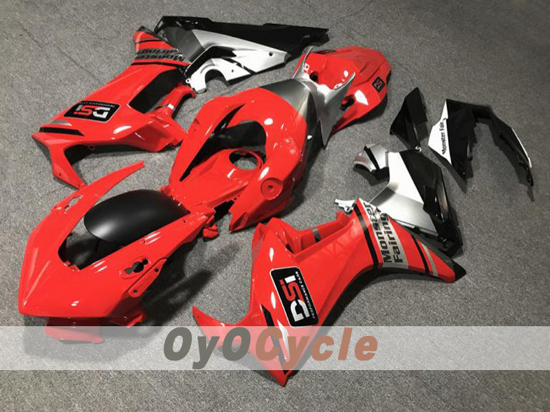 Injection Fairing kit for 17-19 CBR1000RR - Red, Silver - Factory Style #OYO87914597 Main image