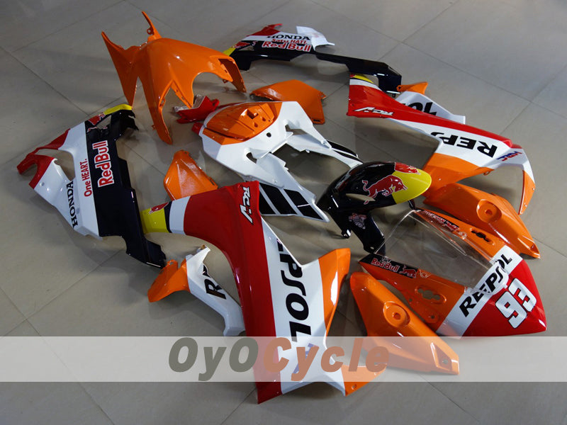 Injection Fairing kit for 17-19 CBR1000RR - Red, Orange - Repsol #OYO87914589 Main image