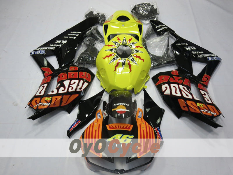 Injection Fairing kit for 13-20 CBR600RR - Orange, Yellow - Rossi #OYO87914566 Main image