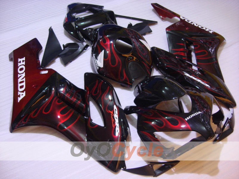 Injection Fairing kit for 04-05 CBR1000RR - Red, Black - Flame #OYO87900485 Secondary image