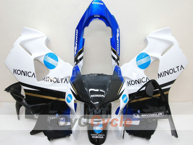 Fairing kit for 98-01 VFR800 - White, Black - Konica Minolta, MICHELIN #OYO87902902