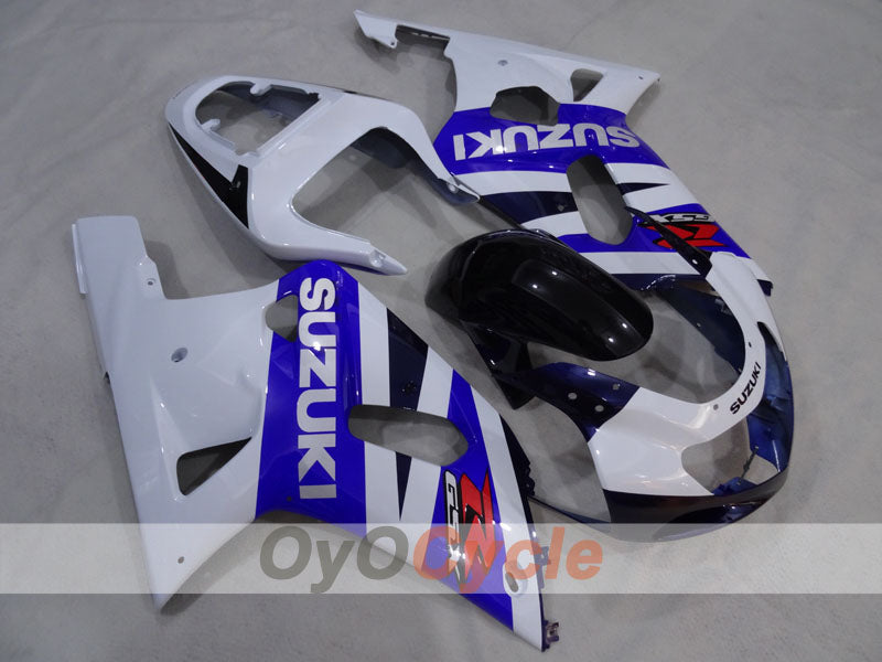 Injection Fairing kit for 01-03 GSX R600 - White, Black - Factory Style #OYO87905120