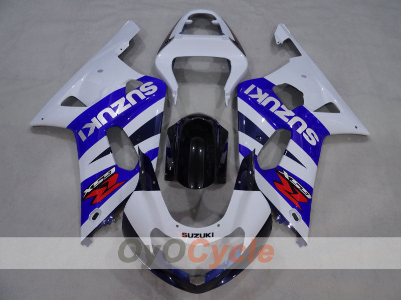 Injection Fairing kit for 01-03 GSX R600 - White, Black - Factory Style #OYO87905120