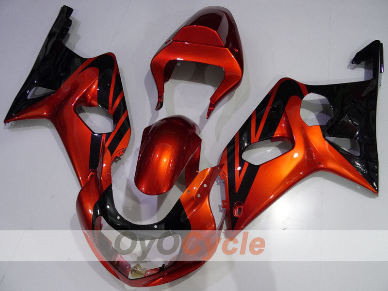 Injection Fairing kit for 01-03 GSX R600 - Orange, Black - Factory Style #OYO87901101