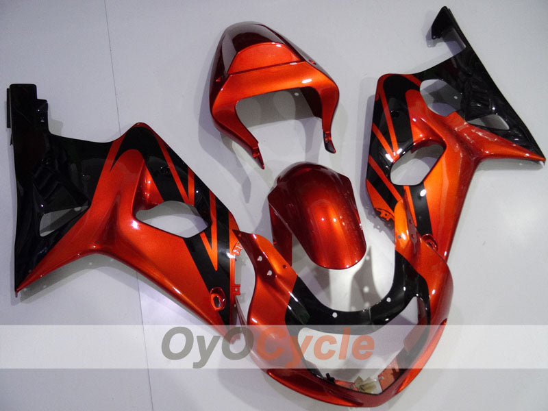 Injection Fairing kit for 00-03 GSX R750 - Orange, Black - Factory Style #OYO87901105