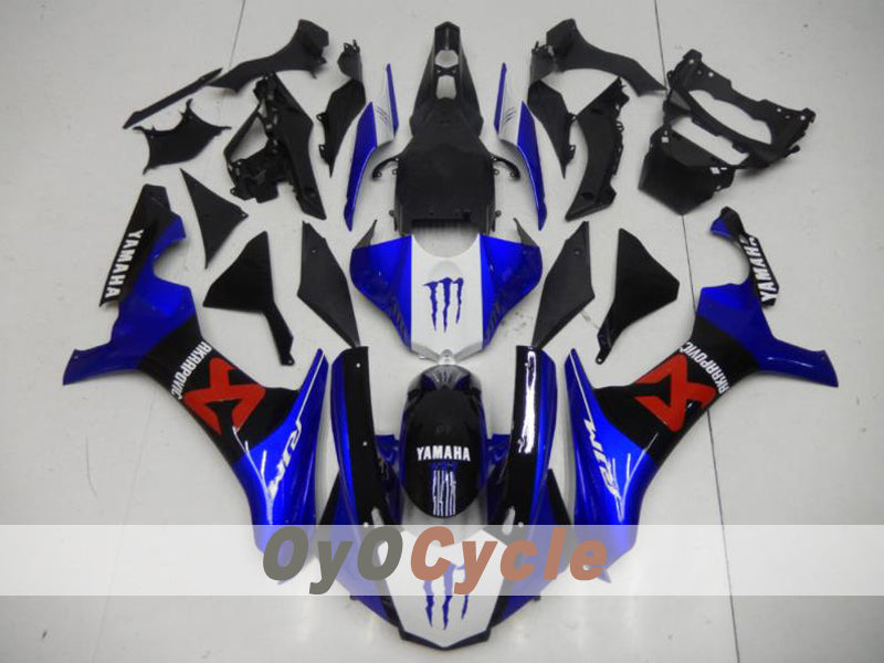 Injection Fairing kit for 15-19 YZF-R1 - Blue, White, Black - Monster #OYO87914649 Main image