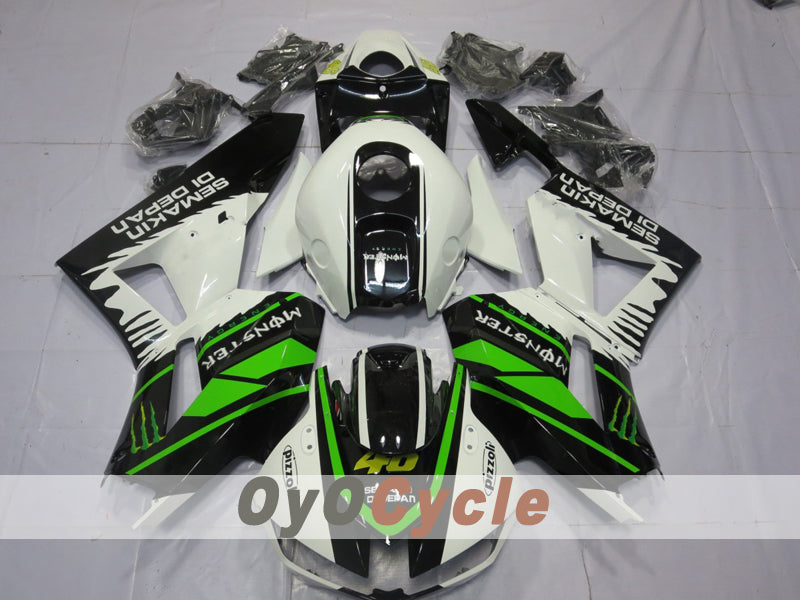 Injection Fairing kit for 13-20 CBR600RR - Green, White, Black - Rossi #OYO87914568 Main image