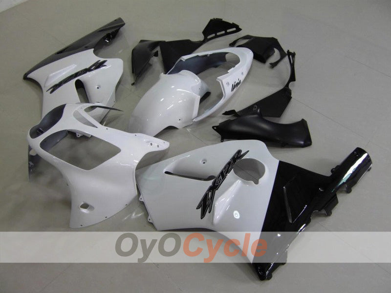Injection Fairing kit for 00-01 NINJA ZX-12R - White, Black - Factory Style #OYO87903077 Main image