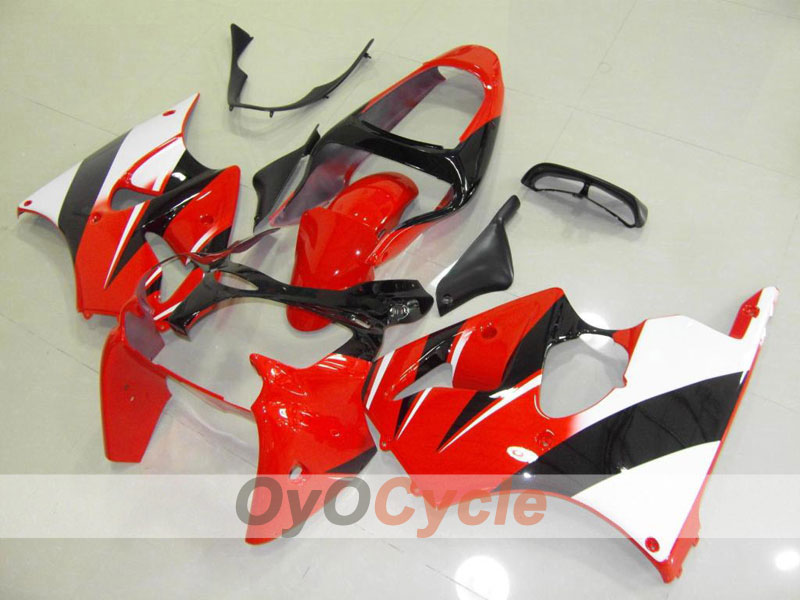 Injection Fairing kit for 00-02 NINJA ZX-6R - Red, Black - Factory Style #OYO87901707