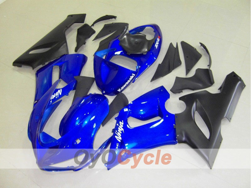 Injection Fairing kit for 05-06 NINJA ZX-6R - Blue, Black - Factory Style #OYO87901844 Secondary image
