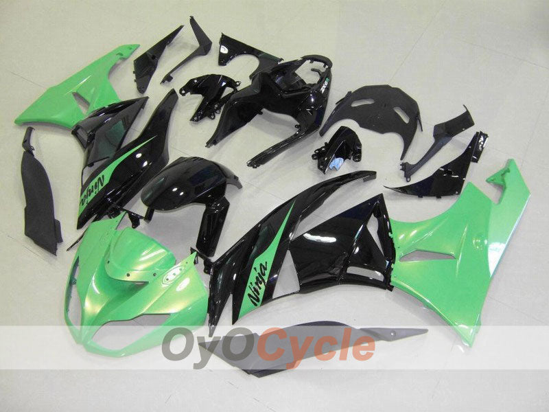 Injection Fairing kit for 09-12 NINJA ZX-6R - Green, Black - Factory Style #OYO87901985