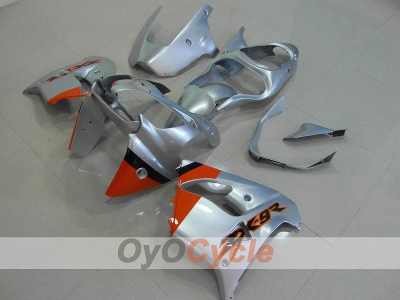Fairing kit for 00-01 NINJA ZX-9R - Orange, Silver - Factory Style #OYO87903046 Main image